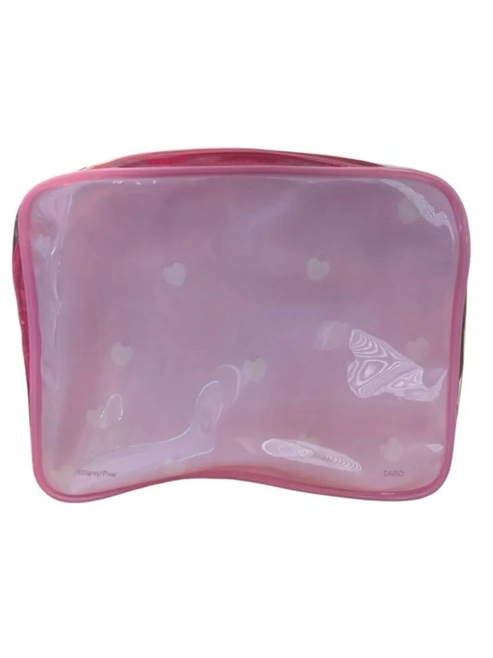 Disney Toy Story Lotso Tickle Me Pink Bear Clear Makeup Bag Pouch NWT